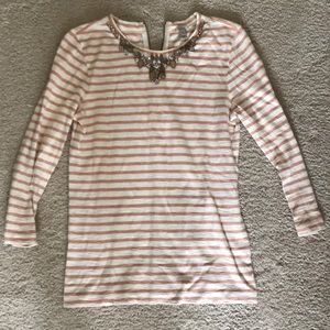 J. Crew Sequin 3/4 Sleeve Top | Size XS